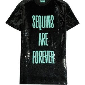 Taylor Swift Black Sequin Mini Dress